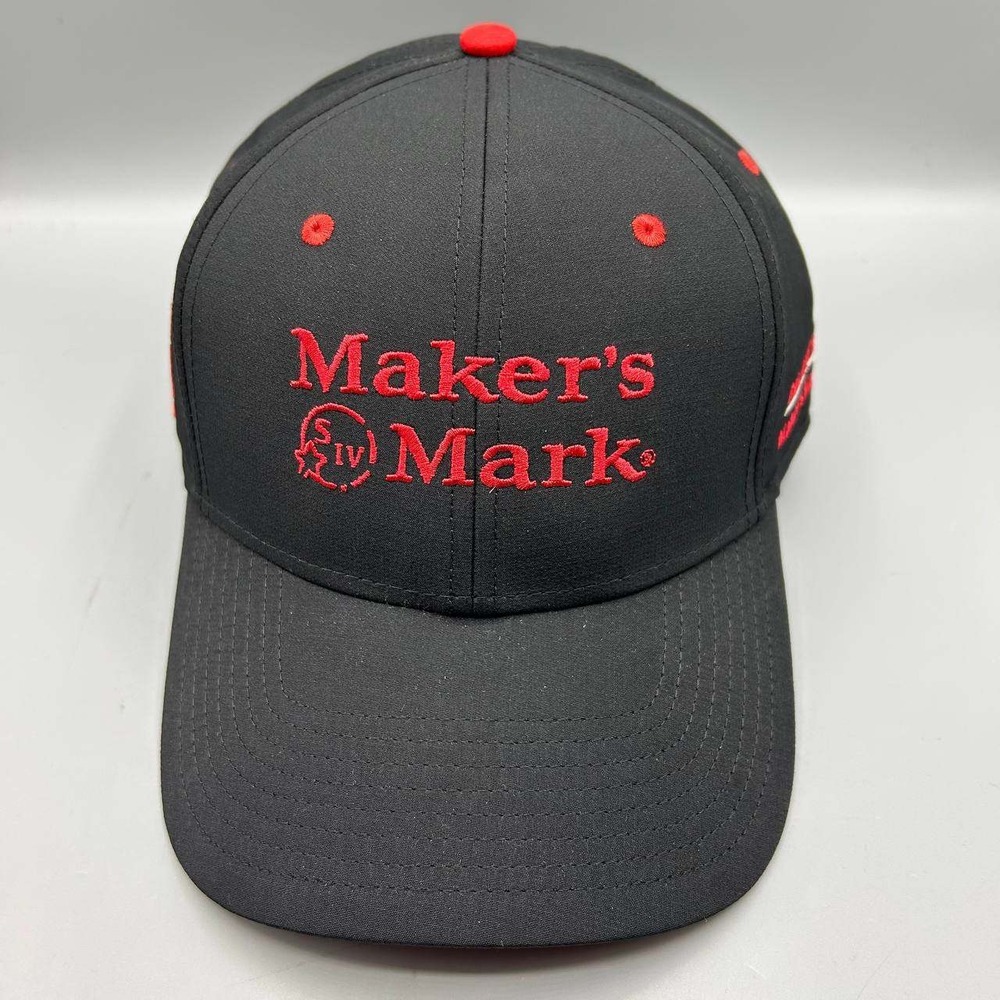 Maker's Mark SIV Bucket List Hat Men Black Red The Game Strap Back Cap New